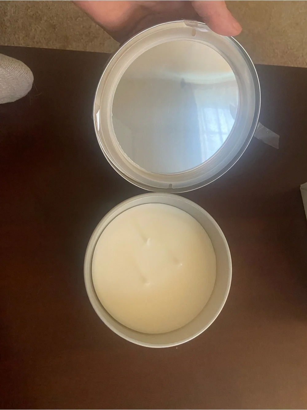 FRAMFÅRD (IKEA) Scented Candle Tin - Cream & Silver